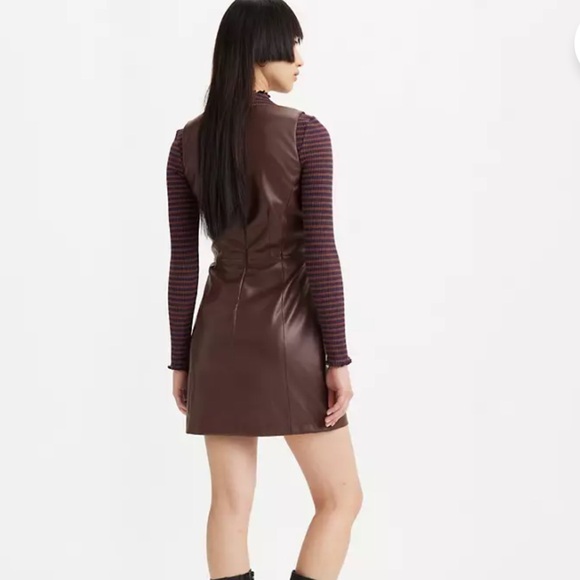 Levi's Faux Leather Dress, Size: S - Picture 5 of 12